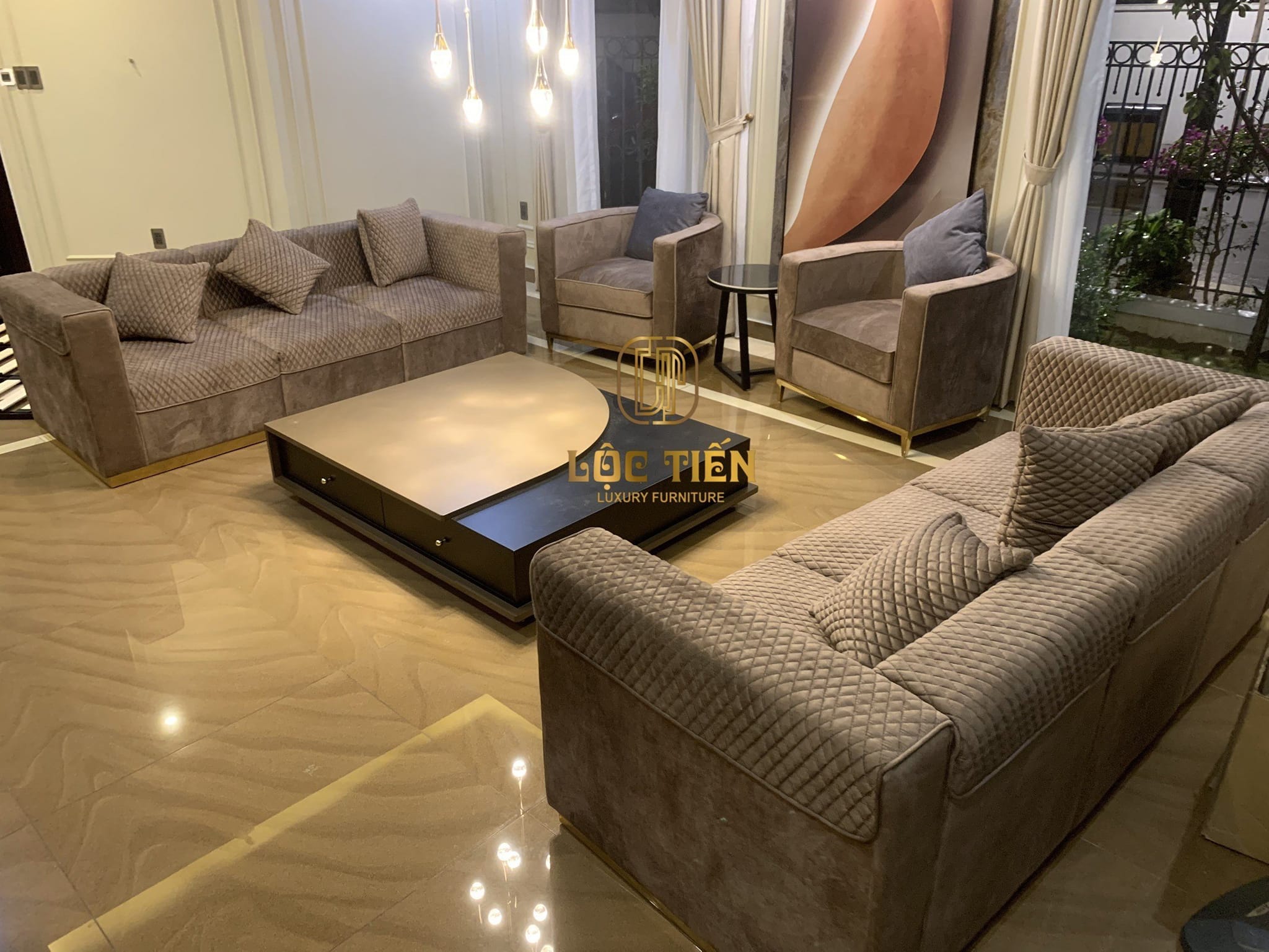 Những lý do nên lựa chọn ghế sofa vải nỉ cho phòng khách 