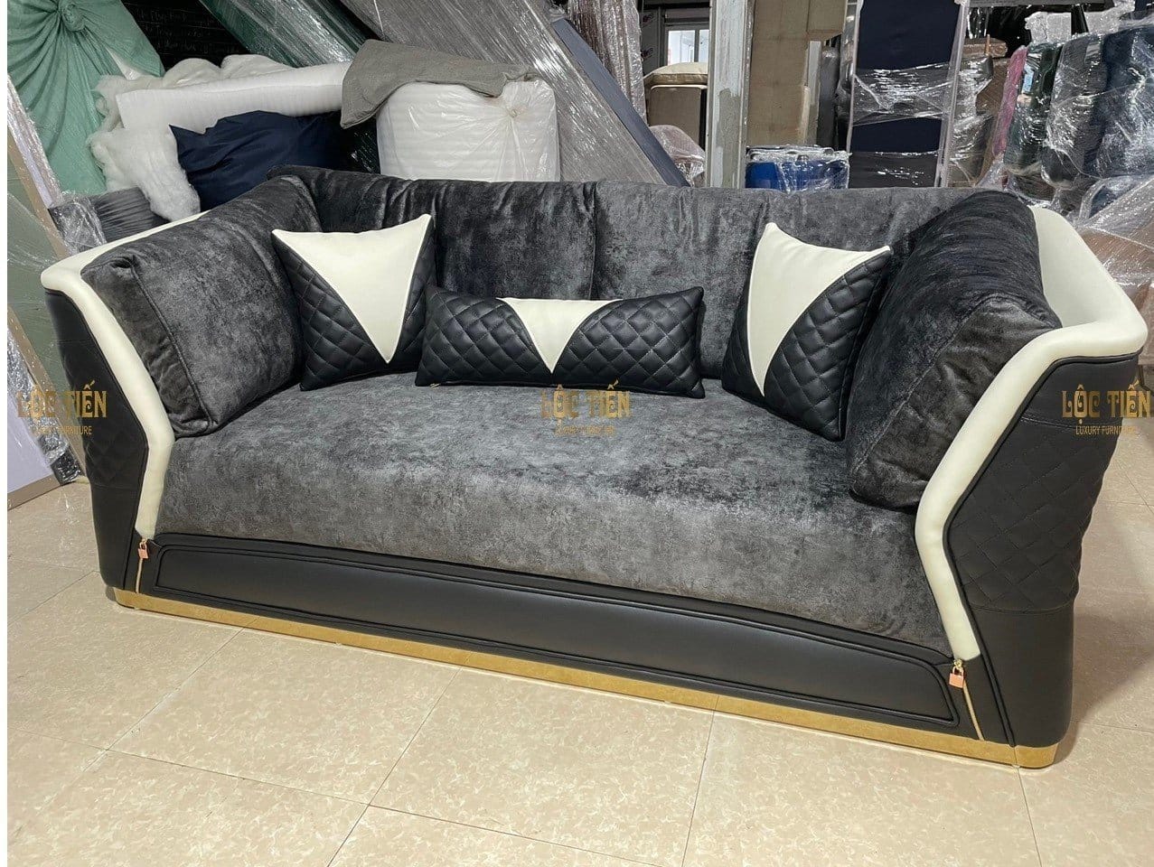 Ghế sofa làm từ nhung