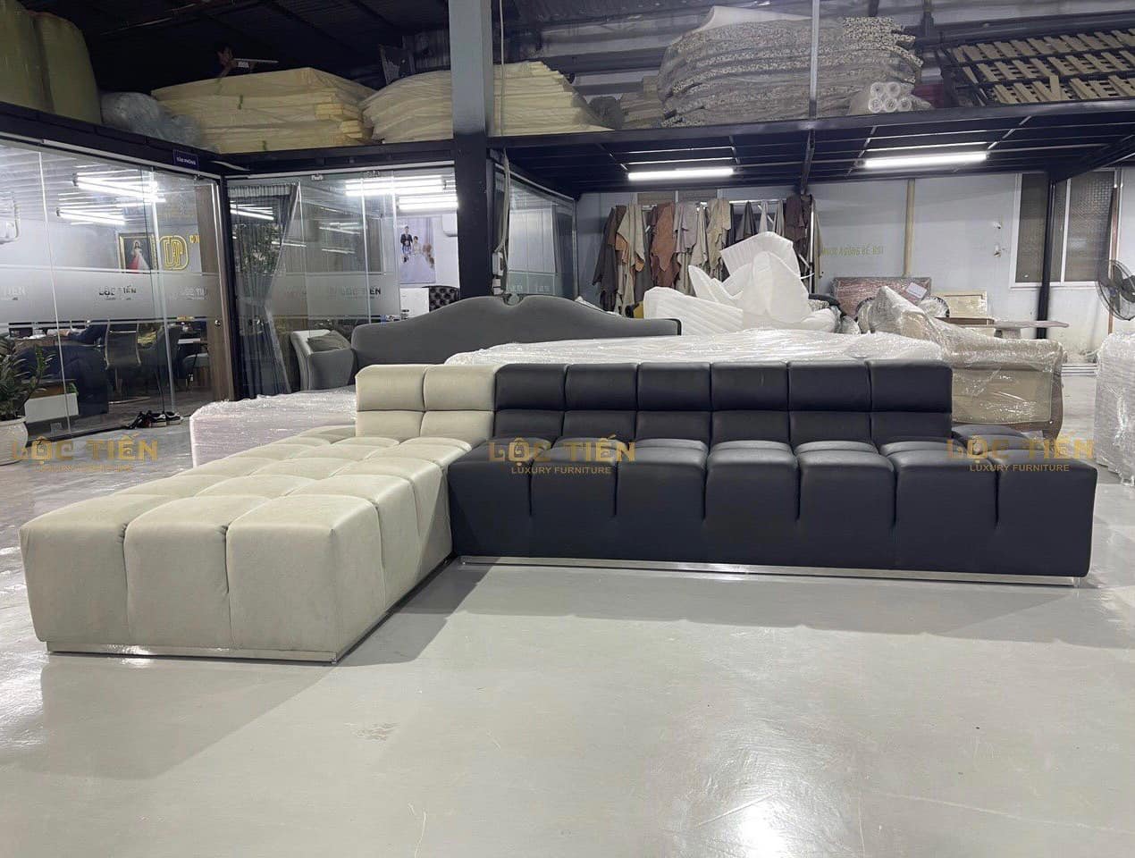 Sofa góc màu sang trọng